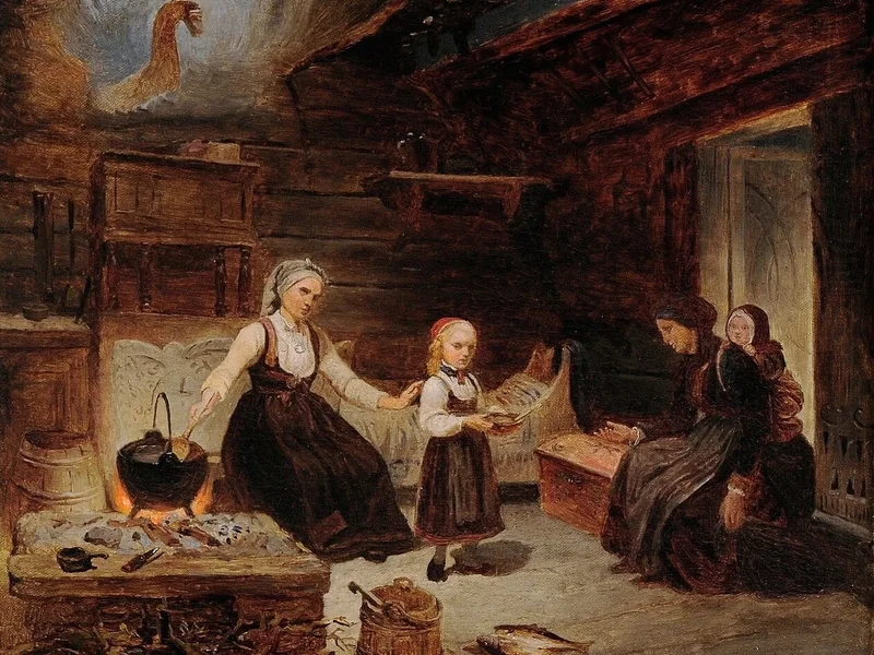 1818-Kilian Zoll - Donne con bambini all'interno